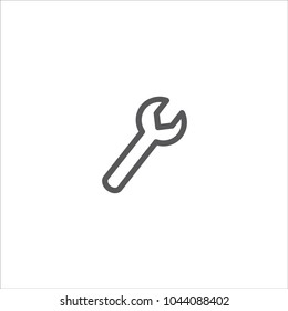 wrench icon vector