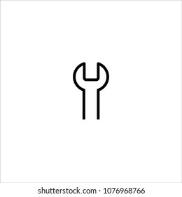 wrench icon vector