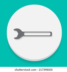 Wrench icon vector