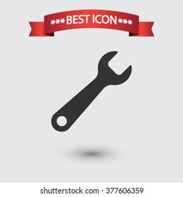 Wrench icon vector