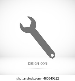 wrench icon, vector best flat icon, EPS