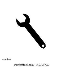 wrench icon, vector best flat icon, EPS
