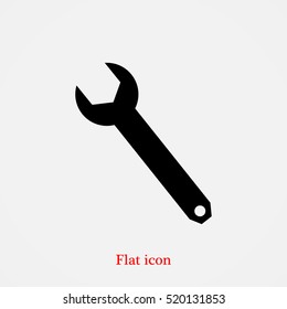 wrench icon, vector best flat icon, EPS