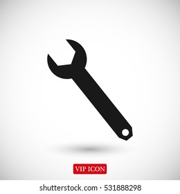 wrench icon, vector best flat icon, EPS