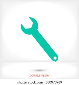 wrench icon, vector best flat icon, EPS