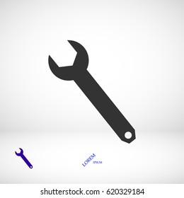 wrench icon, vector best flat icon, EPS