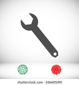 wrench icon, vector best flat icon, EPS