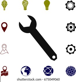 wrench icon, vector best flat icon, EPS