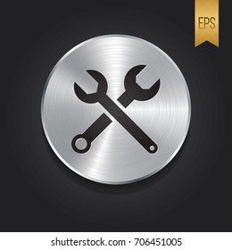 Wrench Icon vector Button Symbol Graphic Vector Illustration