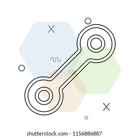 Wrench icon vector can be used as png, Wrench