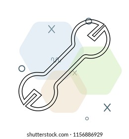 Wrench icon vector can be used as png, Wrench