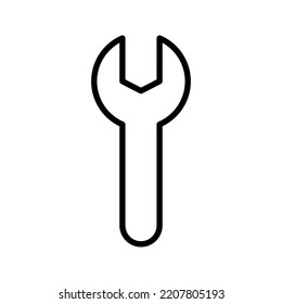 Wrench icon vector color editable