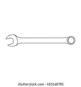 Wrench icon. Vector concept illustration for design.