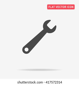 Wrench icon. Vector concept illustration for design.