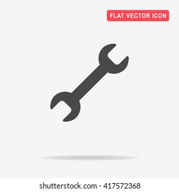 Wrench icon. Vector concept illustration for design.