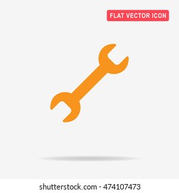 Wrench icon. Vector concept illustration for design.