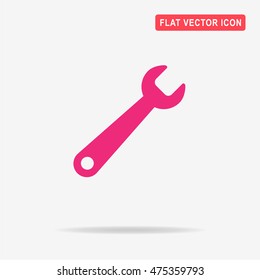 Wrench icon. Vector concept illustration for design.
