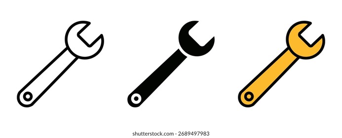 Wrench icon vector. Construction, or Any Home Improvement Needs symbol. vector illustration.