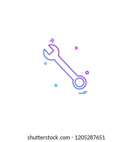wrench icon vector design