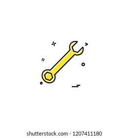 wrench icon vector design