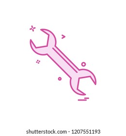 wrench icon vector design