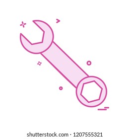 wrench icon vector design
