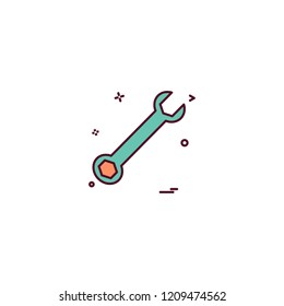 wrench icon vector design
