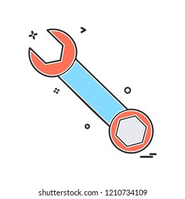 wrench icon vector design