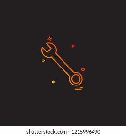 wrench icon vector design