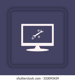 wrench. icon. vector design