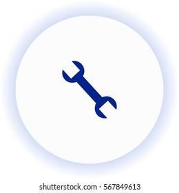 Wrench  icon. Vector design.