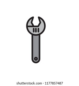 wrench icon vector design eps10
