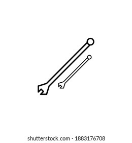 ilustración de diseño de vectores de iconos de llave inglesa