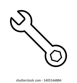 wrench icon vector design template
