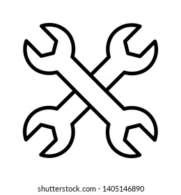 wrench icon vector design template