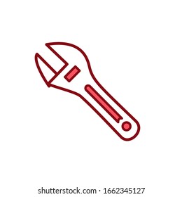 Wrench icon vector design template