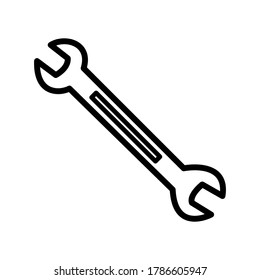 Wrench icon vector design template