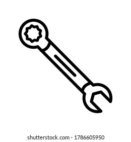 Wrench icon vector design template