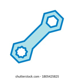 Wrench icon vector design template