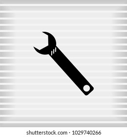 wrench icon, Vector EPS 10 illustration style