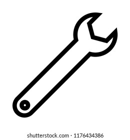 Wrench icon vector. EPS 10.