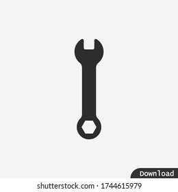 Wrench icon vector eps 10