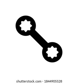 Wrench icon vector glyph style.