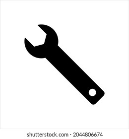 Ilustración gráfica del vector de icono de Wrench
