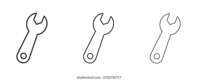 Icono de llave Vector Gráficos. Iconos de líneas delgadas negras