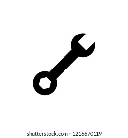 wrench icon. vector illustration