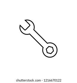 wrench icon. vector illustration