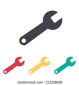 wrench icon , vector illustration