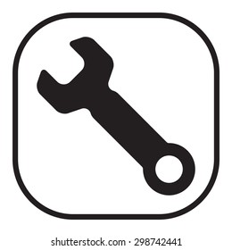 wrench icon , vector illustration