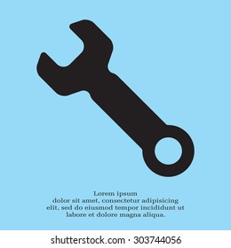 wrench icon , vector illustration